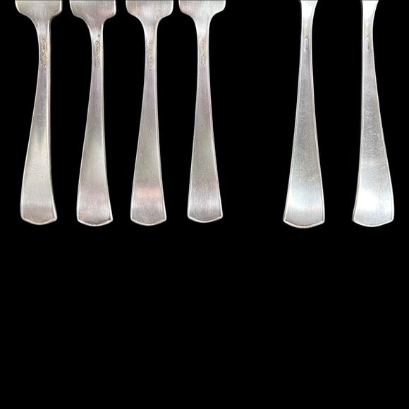 Alvin Patent Vintage Silver Plated Dinner Fork Sets Of 4 Medium & 2 Large - Picture 8 of 9